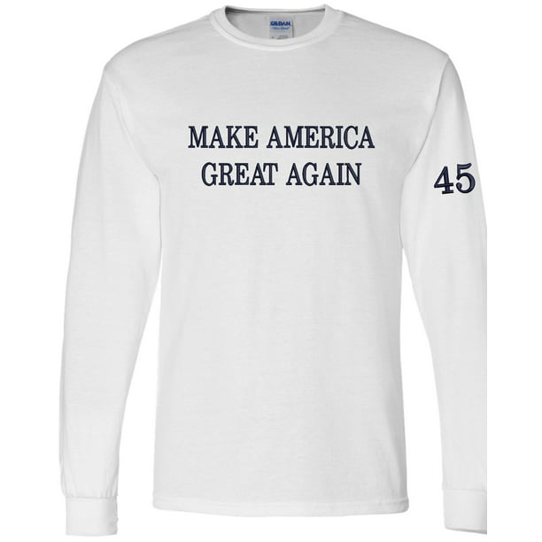 Make America Great Again Embroidered T-Shirt Navy 